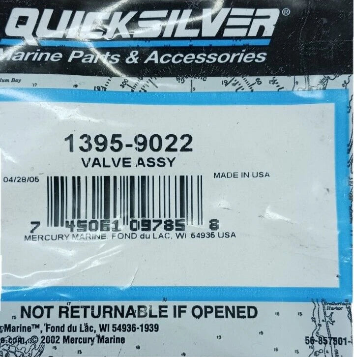 QUICKSILVER 1395-9022 VALVE ASSY
