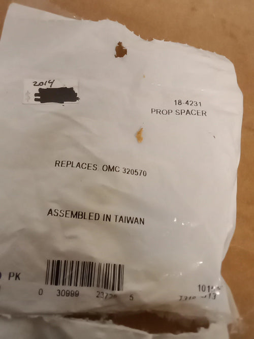 18-4231 SIERRA, OMC  "PROP THRUST WASHER" Replaces 320570
