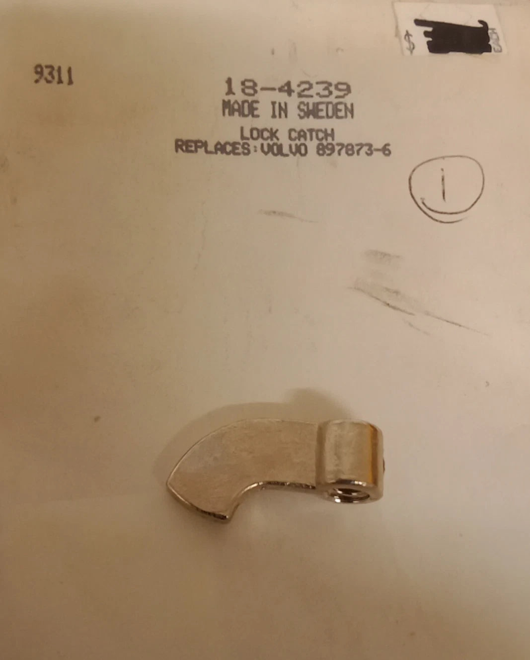 18-4239 Sierra  "Lock Catch" Replaces Volvo Penta 897873-6 NIOP