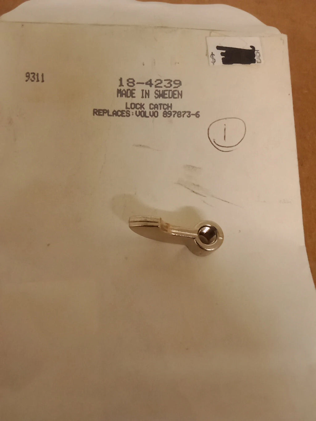 18-4239 Sierra  "Lock Catch" Replaces Volvo Penta 897873-6 NIOP