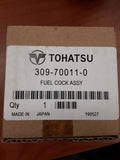 TOHATSU FUEL COCK ASSY 30970011 gas shut off valve for small models