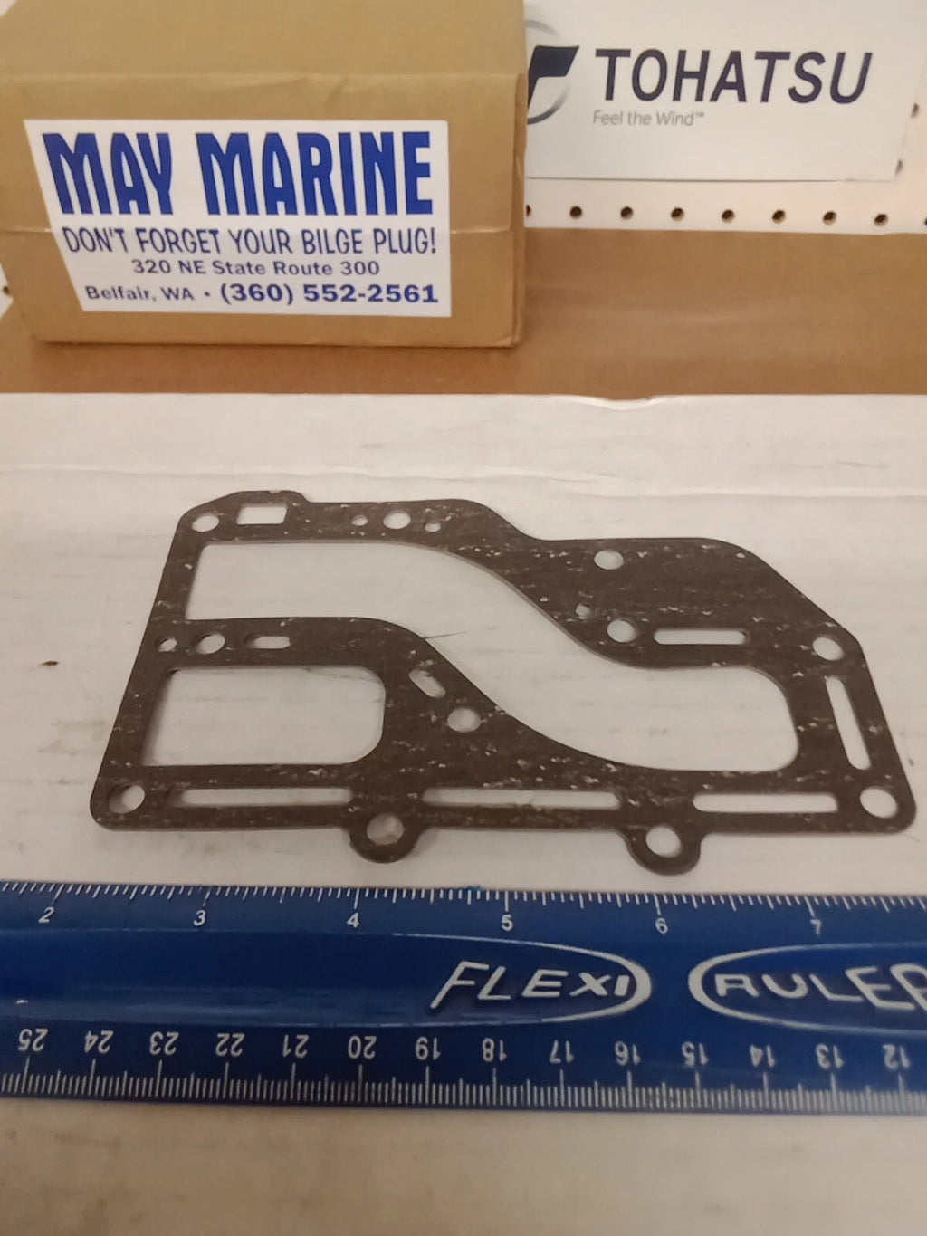 350-02306-2 TOHATSU "INNER COVER GASKET" FITMENT=TOHATSU/NISSAN 9.9-18HP 2T