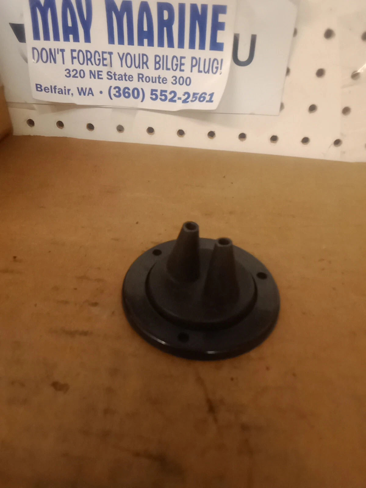 38062K UFLEX 105 x 50mm 2 Hole Control Cable Gaiter / Grommet - Black