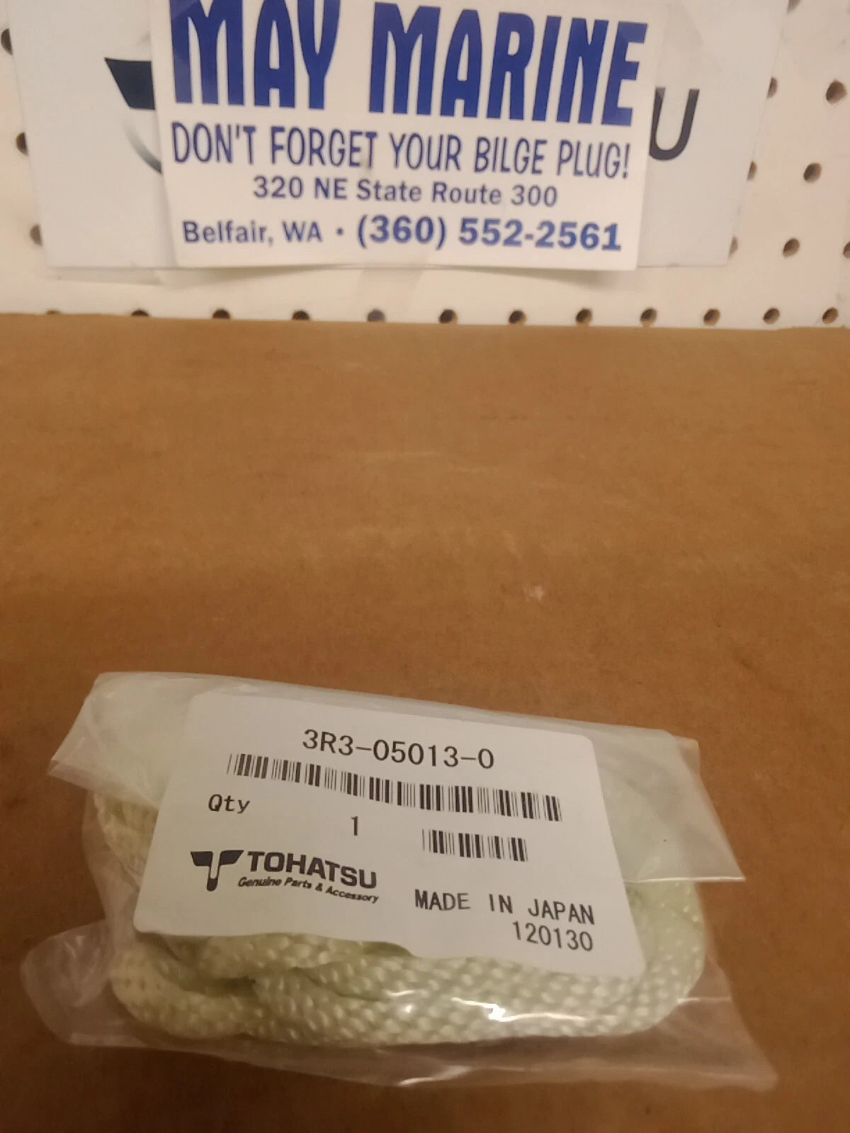3R3-05013-0 Tohatsu Starter rope 3R3050130, New Genuine OEM Part