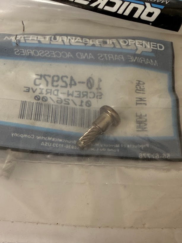 NEW QUICKSILVER MERCURY SCREW-DRIVE 10-42975