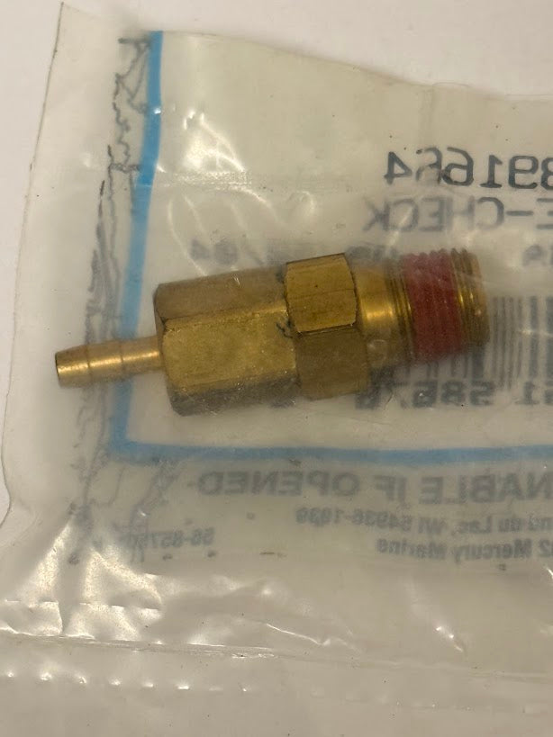 MERCURY QUICKSILVER VALVE CHECK 21-891664