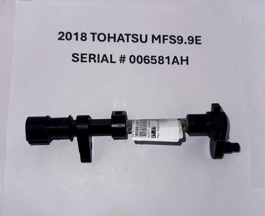 Used Tohatsu 2018 MFS9.9E 3RS661301M Shift Lever Shaft Assy.