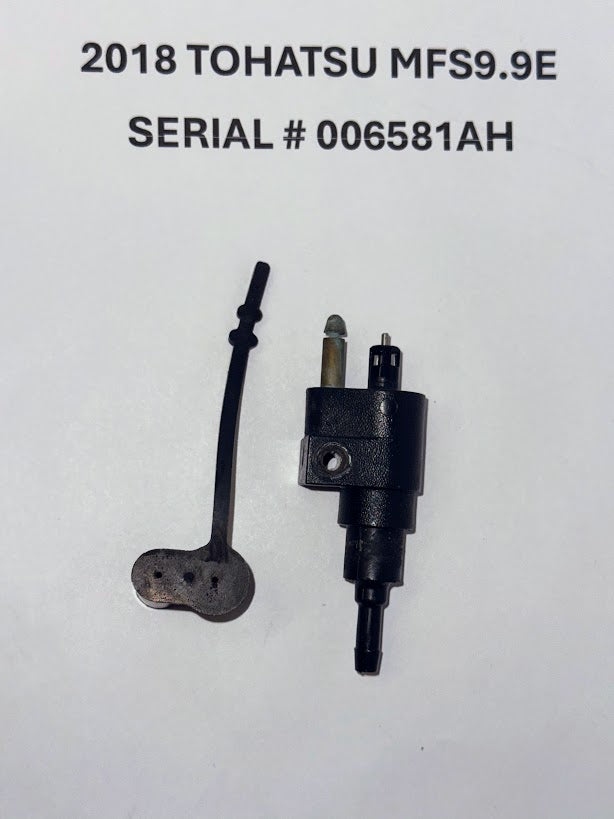 Used Tohatsu 394702601M fuel connector engine side 4-stroke 2018 MFS9.9E