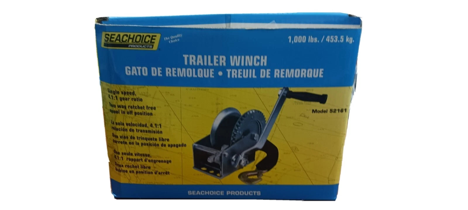 SEACHOICE TRAILER WINCH 52131 800LBS