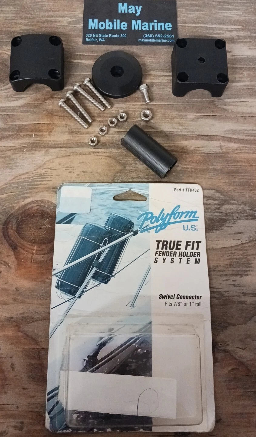 TFR402 SWIVEL CONNECTOR  TRUE FIT FENDER HOLDER SYSTEM BY POLYFORM