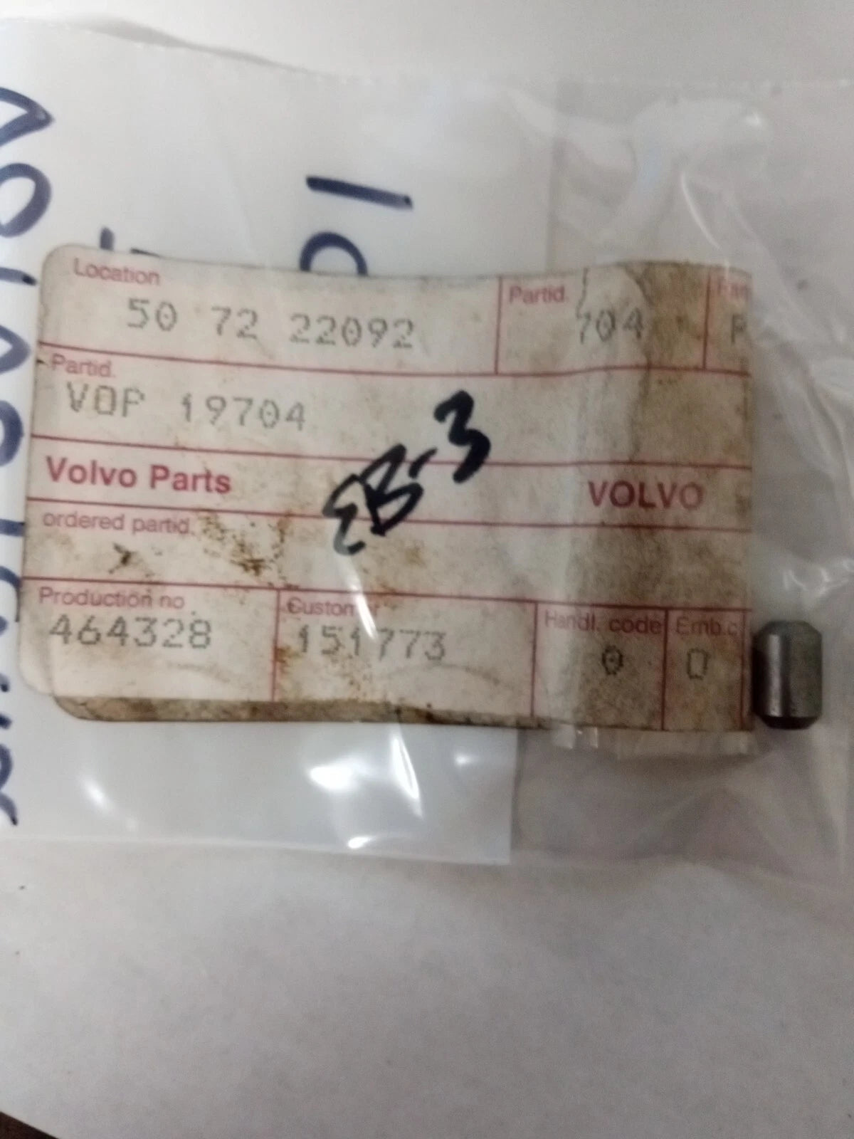 VOLVO PENTA PIN 19704