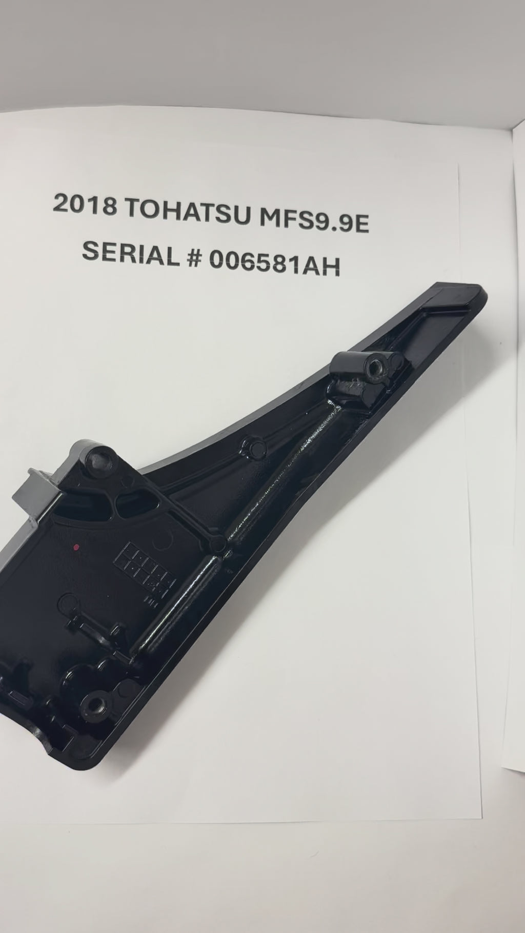 Used Tohatsu 2018 MFS9.9E Cable cover 3R0Q761180