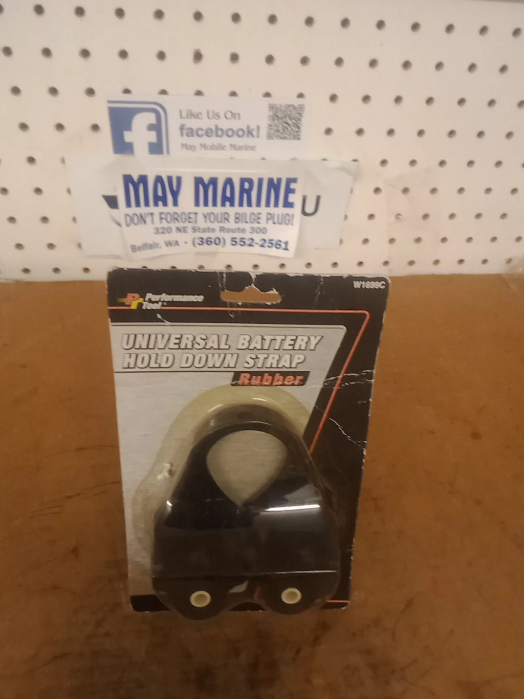 W1699C Performance Tool "Universal Battery Hold Down Strap" Rubber