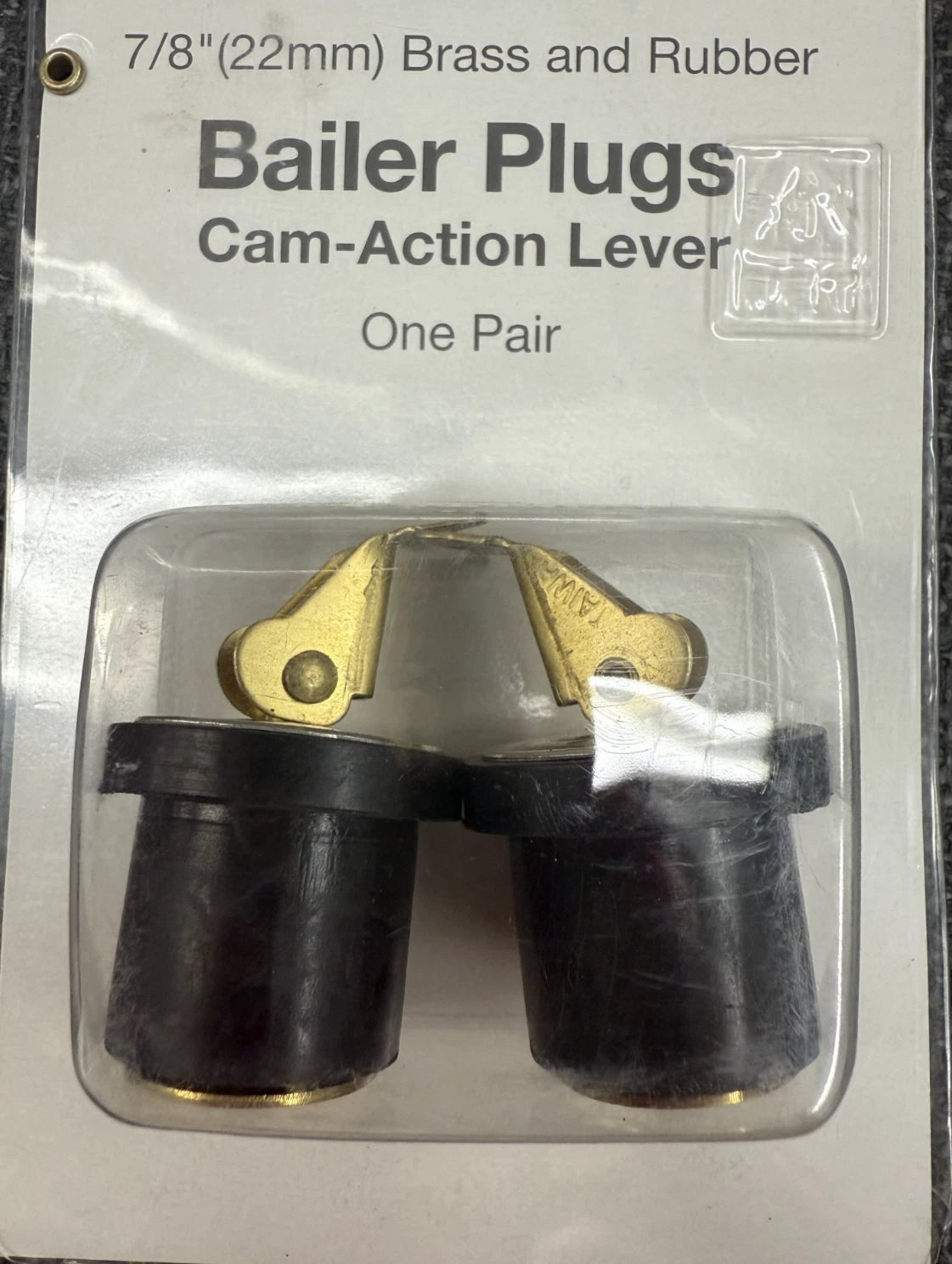 Bailer plugs 7/8" 22mm brass and rubber 375519